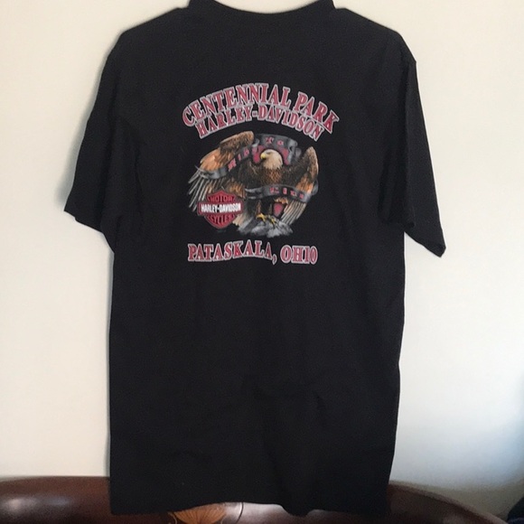 Retro girls Harley Davidson black tee. Unisex! - Picture 2 of 2